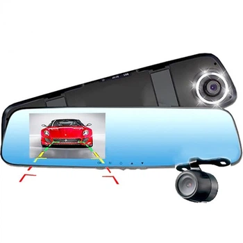Видеорегистратор зеркало DVR DV400 Touch 4,3" с камерой заднего вида Сенсорный экран