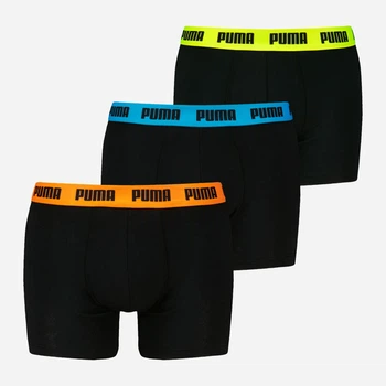 Набір трусів шортів чоловічих Puma Men Everyday Boxer 3P 93832706 S 3 шт Black/Various Logo Colors (8720245559102)