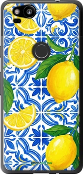 Чехол на Google Pixel 2 Grocery Girl Italian Summer "6766t-1075-70447"