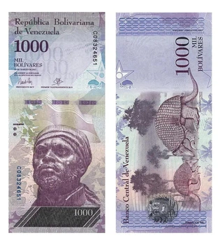 Банкнота 1000 боліварів Венесуела 2017 рік UNC