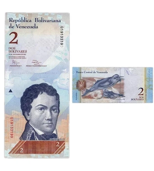 Банкнота 2 болівари Венесуела 2012 рік UNC