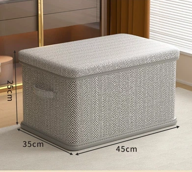 Великий органайзер для зберігання речей 45×35×25 см Бежевий