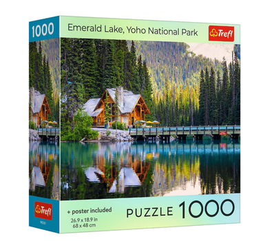 Пазл Смарагдове озеро, Національний парк Йохо - 1000 елементів Trefl USA Collection 99281