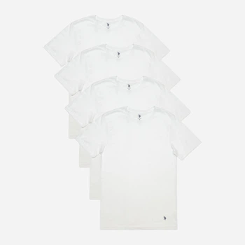 Набор футболок нательных мужских U.S. Polo Assn 785979823 XL 4 шт Белый (1159852489)