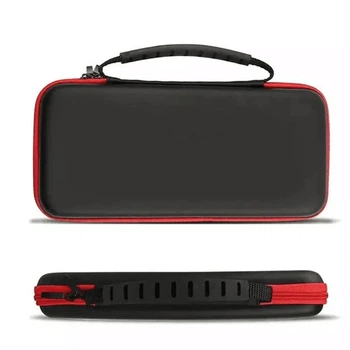 Жесткий защитный чехол-футляр для Nintendo Switch - Switch Oled с ручкой для переноски Черный