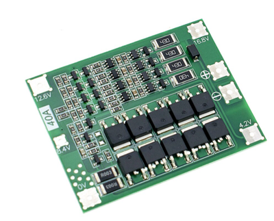 Контроллер BMS 4S плата защиты заряда/разряда Li-Ion 18650 40A 16.8V с балансировкой (0232)