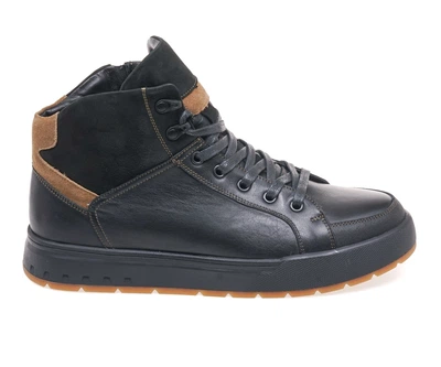 Черевики комфорт чоловічі IKOS 353-1S-OW/BLACK LEATHER 41 Чорний