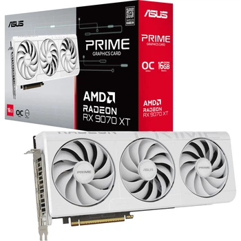Відеокарта Asus Prime Radeon RX 9070 XT OC Edition 16GB White (PRIME-RX9070XT-O16G-WHITE) EU [155595]