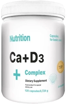 Мінерально-вітамінний комплекс EntherMeal Ca+D3 Complex Кальцій+Д3 120 капсул (CAD3120EM0121)
