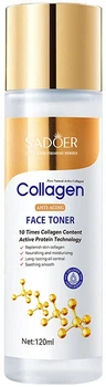Тонер для лица с коллагеном Sadoer Collagen anti-agin face toner, 120 мл (6942349737442)
