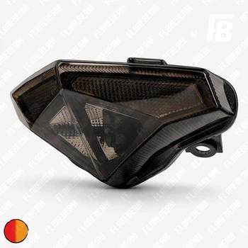 Фонарь задний 01 для мотоциклов Kawasaki Ninja 650R ER-6f ER-6n (2012–2016) светодиодный (LED) чёрный корпус с тонировкой