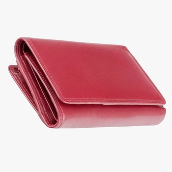 Женский кожаный кошелек Visconti HT32 Picadilly Red — Натуральная кожа, RFID-защита, 11 отделений для карт, Красный (Великобритания)