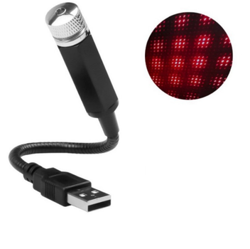 USB-Проектор Звездного Неба / Галактики (Красный) - Создайте Волшебную Атмосферу!