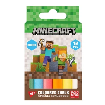 Мел цветной 12 штук Minecraft Yes, 400555