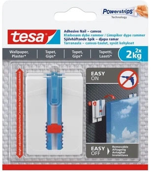 Haczyki Tesa Hooks For Canvas 2x2 kg z gwoździami 77779 (4042448537126)