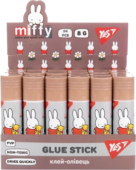 Упаковка клей-карандашей Yes PVP Miffy 8 г х 24 шт (320307)