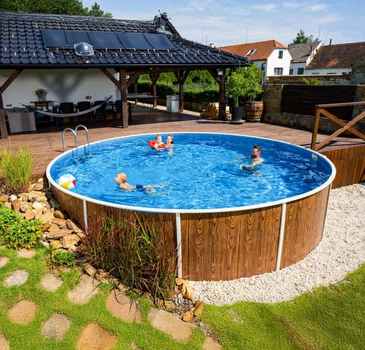 Сборный каркасный морозостойкий бассейн Mountfield Azuro DE LUXE 403DL (Ø5,5м \ 29 000л \ h=1,2м) Чешский