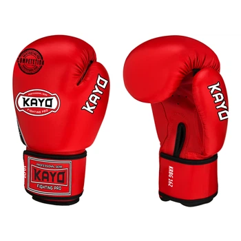 Перчатки боксерские Kayo Натуральная кожа 10 унций Красные (KRBG -162 RED leather-10)