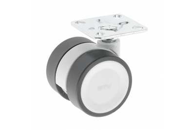Ролик меблевий GTV KM-CIRCO-50MM-BH-19 D-50 мм поворотний Сірий (00064650)