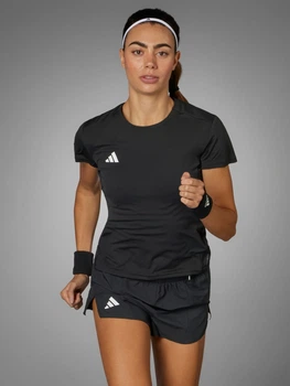 Спортивная футболка для бега женская Adidas Adizero E Tee IN1172 S Black (4067887539791)