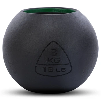 Гіря-дзвін чугуна пофарбована чорна BALL BELL LiveUp LP8047-18LB 8кг (чугун)