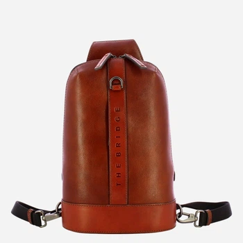 Plecak na jedno ramię męski skórzany