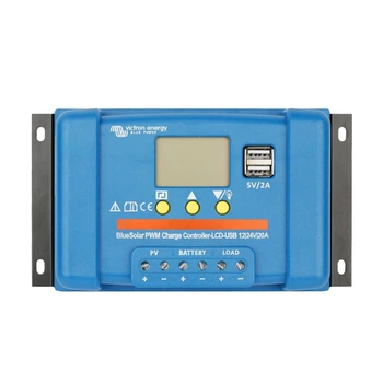 PWM-контролер заряду сонячних панелей Victron Energy BlueSolar PWM-LCD&USB 12/24V-20A (99-00010925)