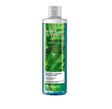 Увлажняющий гель для душа Avon Senses Морская лагуна с дыней и мускусом Secret Lagoon Shower Gel (Water fruits & pear) 250мл
