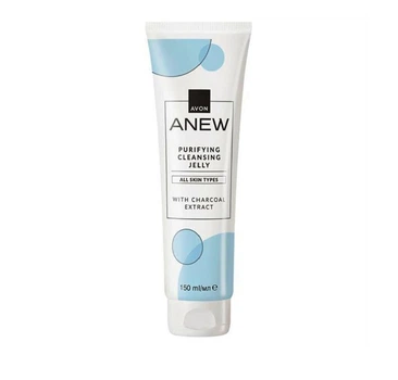 Гель-желе для вмивання Avon Anew Purifying Cleansing Jelly All Skin Types With Charcoal Extract з екстрактом деревного вугілля 150 мл