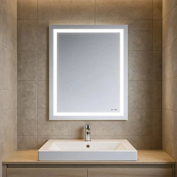 Дзеркало AM.PM GEM M91AMOX0551WG38 з LED-підсвічуванням по периметру, 55х70 см