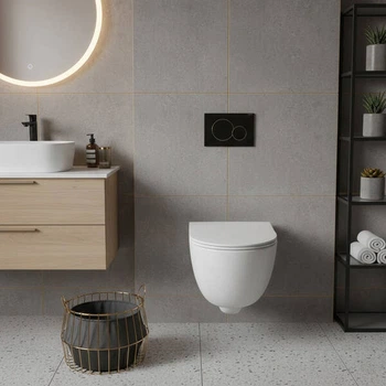 Унітаз підвісний Geberit Modo 502.788.00.1 Rimfree безобідковий