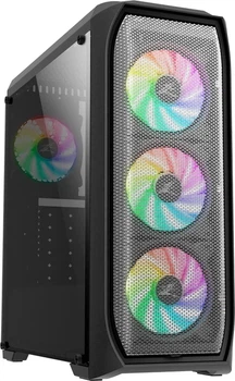 Корпус Zalman N5 MF черный, без БП, Mid Tower, для ATX / Micro ATX / Mini ITX, 2xUSB 2.0, 1xUSB 3.0, 4x120 мм RGB Fan, боковая