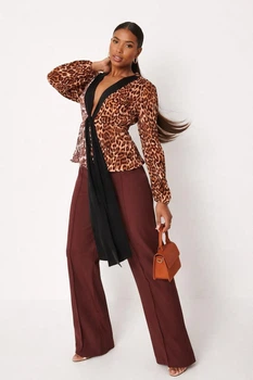 Сорочка Missguided WXTW631932 38 леопард
