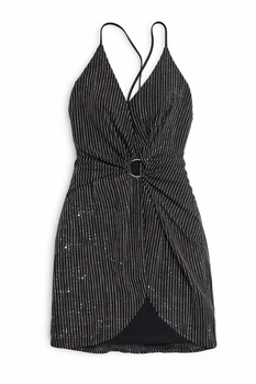 Сукня Missguided WXDE933980 38 чорний блиск