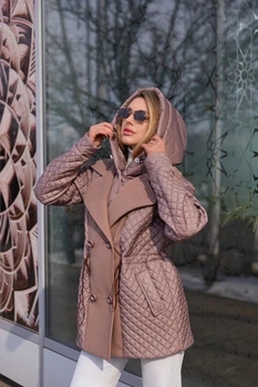 Демісезонна куртка Mila Nova К-316 42 капучино