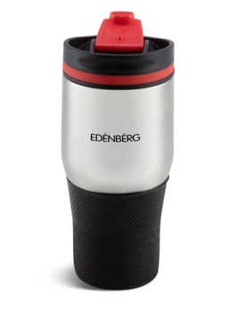 Термокружка Edenberg EB-631 380 мл с клапаном, черная