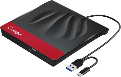 Внешний CD-привод Cocopa USB 3.0 Type-C CD/DVD-RW записатель