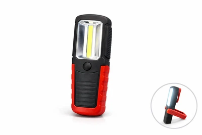 Ліхтар світлодіодний BL-205 COB з магнітом, гачком і кліпсою, переносний LED ліхтар червоний