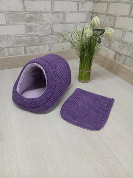 Будинок для морських свинок, шиншил, гризунів Animals_joy Норка M 20*29 см (145)