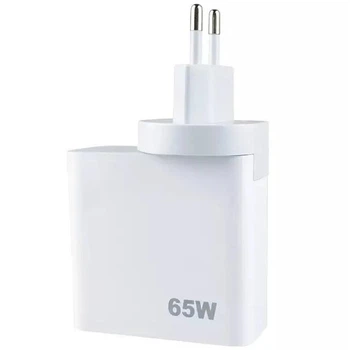 Адаптер живлення зі швидкою зарядкою PD65W+QC3.0USB зарядний блок живлення 02 Project для ноутбука та телефону