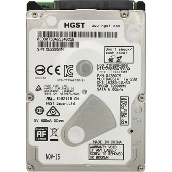 Накопичувач HDD 2.5" SATA 500GB Hitachi (HGST) Travelstar Z7K500 7200rpm 32MB (HTS725050A7E630/0J38075) (