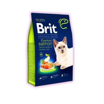 Сухий корм для стерилізованих котів Brit Premium з лососем для дорослих стерилізованих котів 8 кг