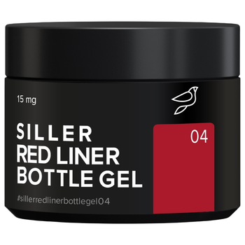 Гель SILLER Red Liner Bottle Gel №04 для швидкого укріплення 15 мл