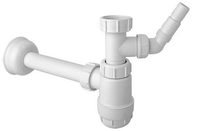 Сифон для умивальника McALPINE 1 1/4″ x 32 мм з підключенням до пральної машини HC2WM-32
