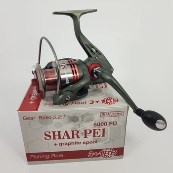 Безынерционная катушка для рыбалки 3000 Bratfishing Shar Pei FD 3+1bb