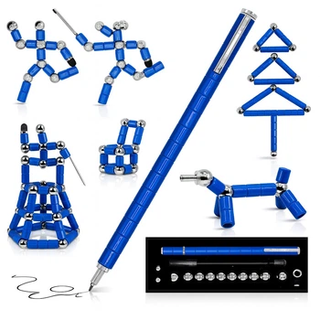 Ручка магнитная конструктор Polar Pen New blue Синяя