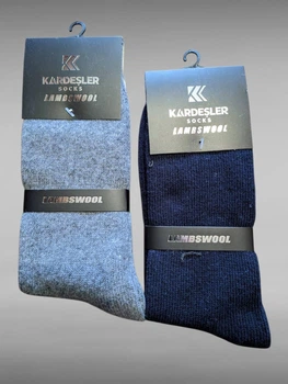 Мужские термоноски из шерсти (2шт в наборе) Kardesler. Размер 40-46