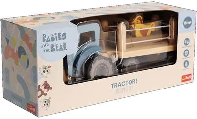Дерев'яна іграшка Trefl Бобаскі та Ведмедик Трактор (61995) (5900511619959)