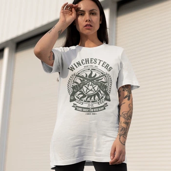 Футболка Supernatural (Winchester wht) S білий