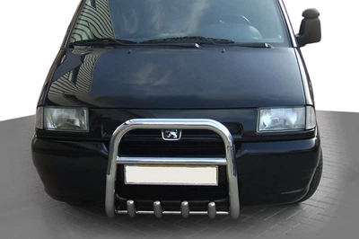 Кенгурятник QT006 (нержавейка) для Citroen Jumpy 1996-2007 гг